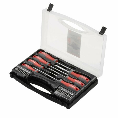 Intertool 27 pcs Screwdriver Set with Magnetic Bits Driver and Bits, Plastic Case VT08-3351